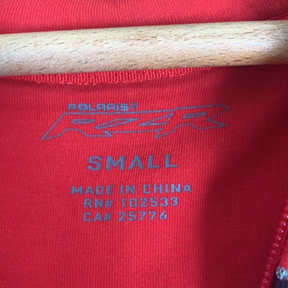 Polaris RZR hooded zip up sweatshirt.  Small - Picture 3 of 5